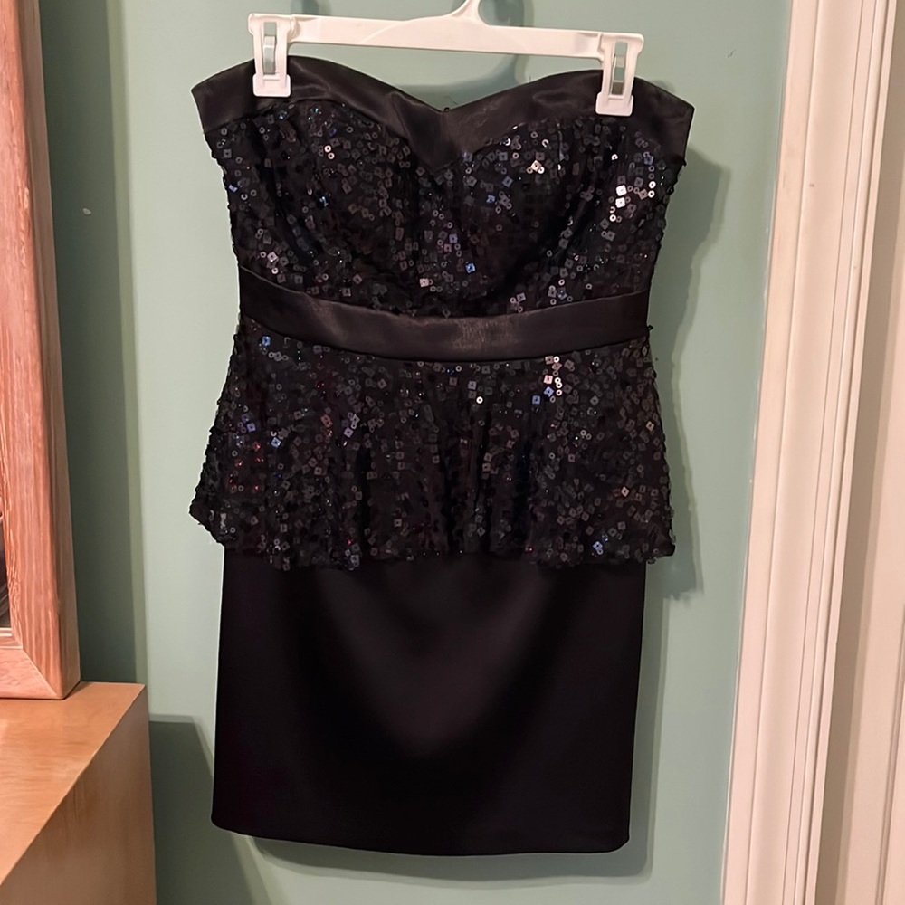 NYE Sequin black mini dress